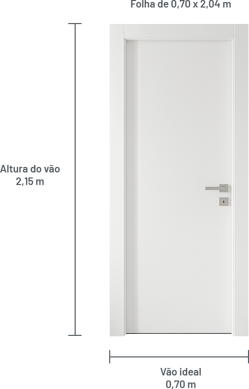 porta correr 70 cm