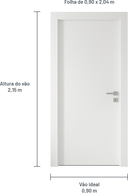 porta correr 90 cm